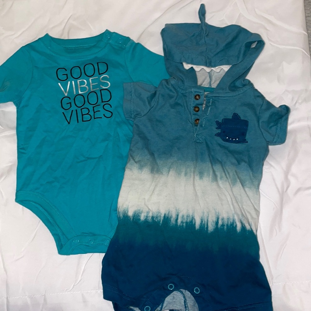 Onsie and Shark romper